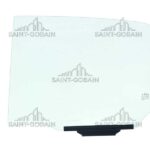 LEFT REAR DOOR GLASS GREEN W/HARDWARE SEKURIT